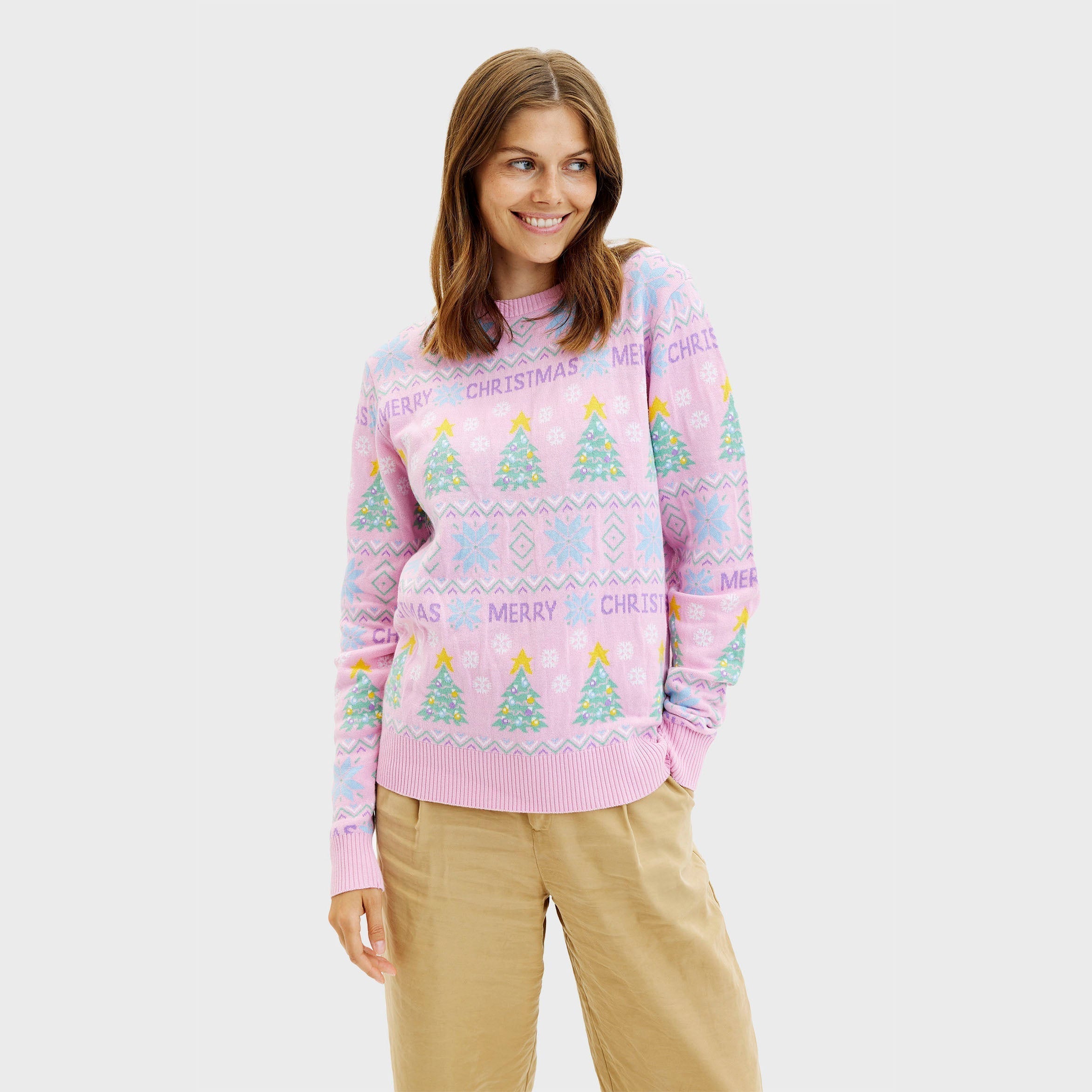 The Pink Christmas Sweater β Women